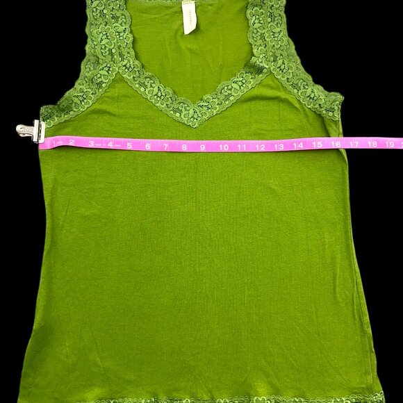 Necessitees Green Lace Tank Top - Picture 5 of 6